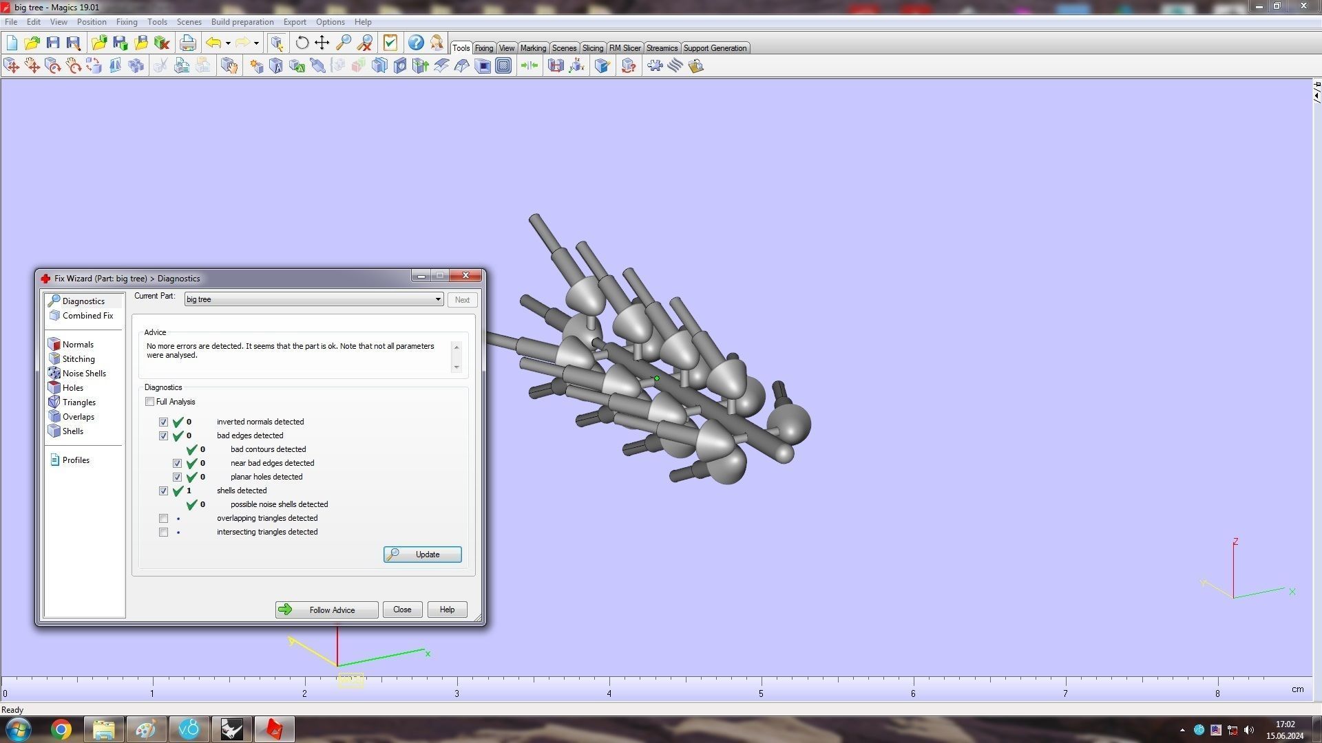 Clash One Row Piramida Diamonds Ring 16 5mm 3D print model_18