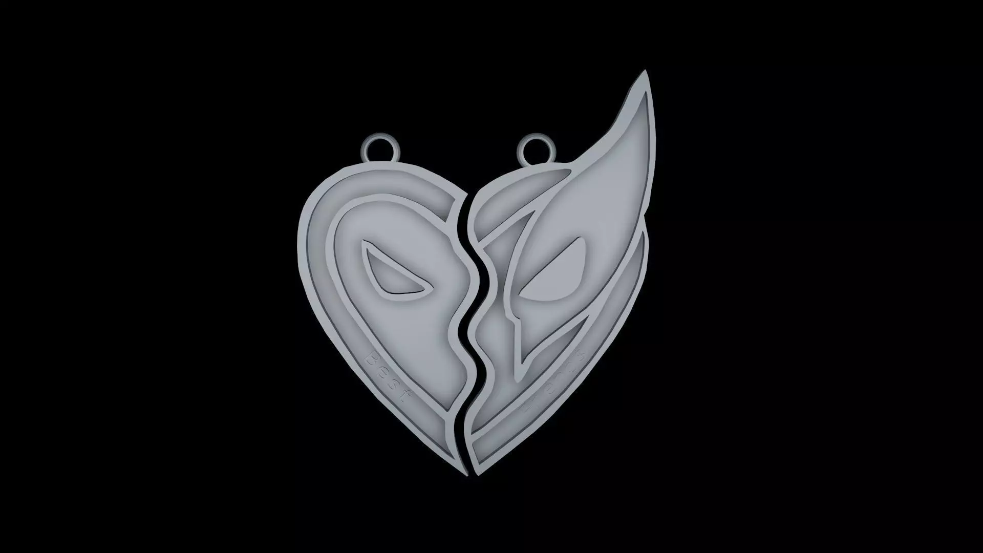 3d printable of Best Friends stl 3D print model