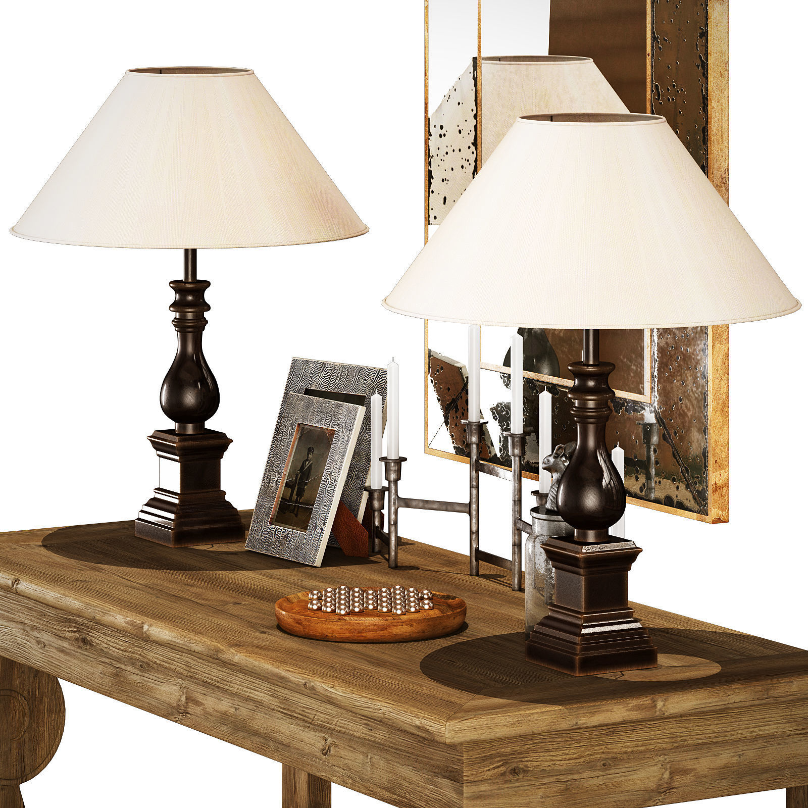 Flamant decorative set 003 3D model_5