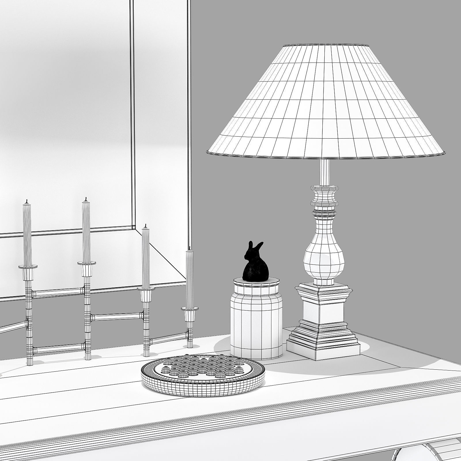 Flamant decorative set 003 3D model_10