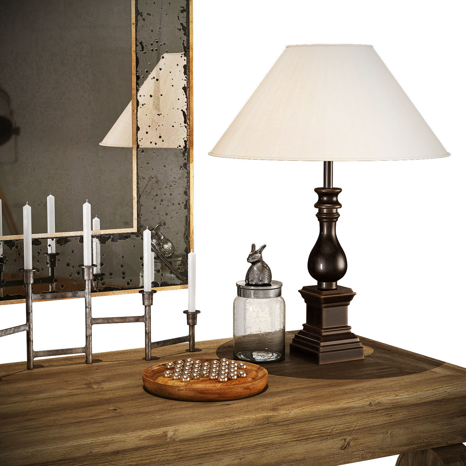 Flamant decorative set 003 3D model_7