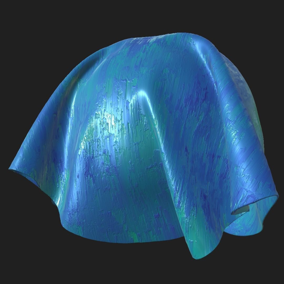 Dried Paint PBR Material 4K Texture_4