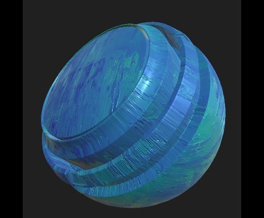Dried Paint PBR Material 4K Texture_2