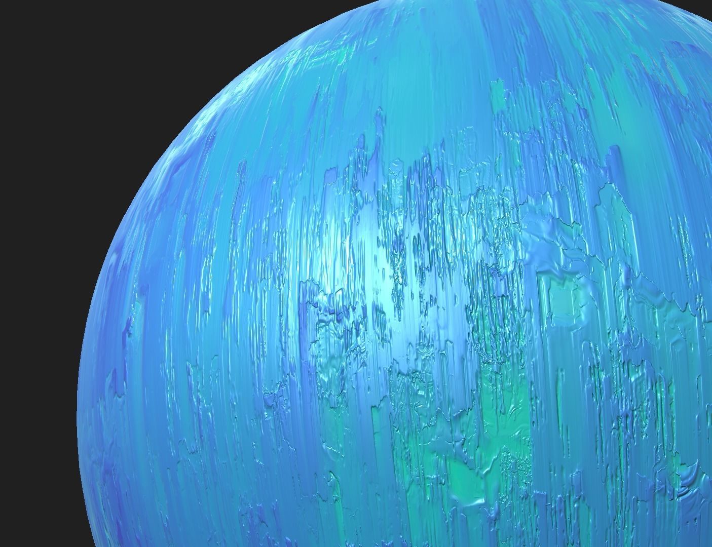 Dried Paint PBR Material 4K Texture_1