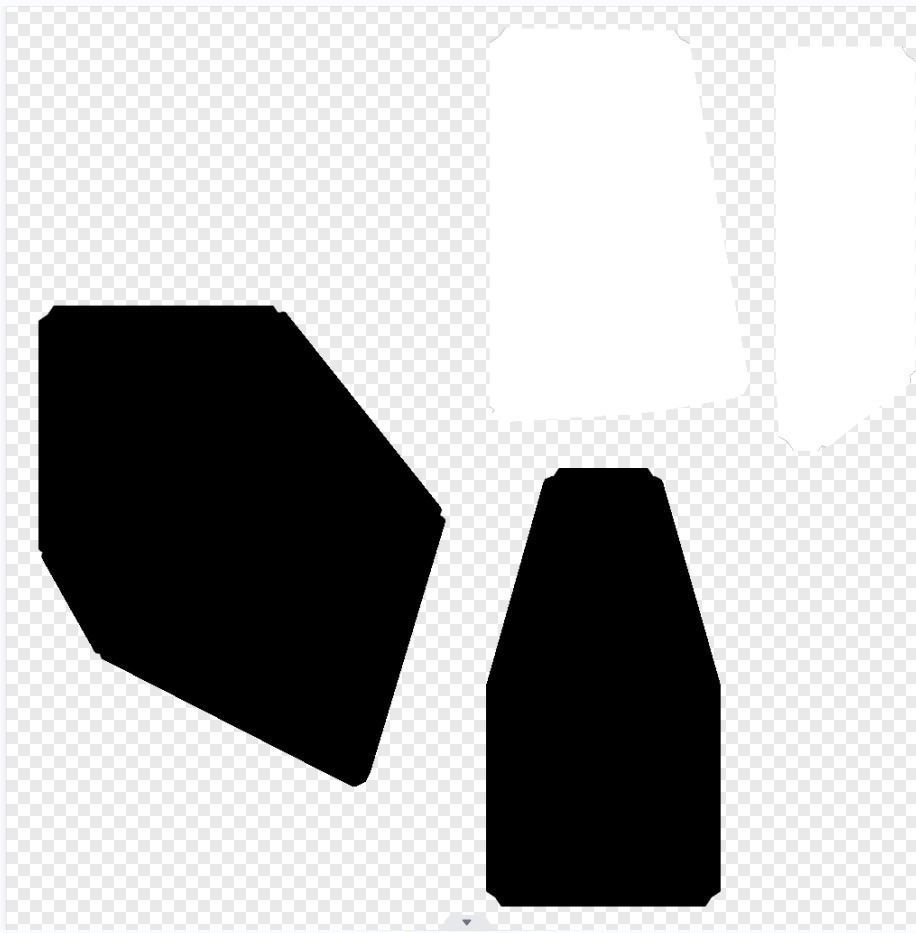 Kitchen knife Low-poly 3D model_7