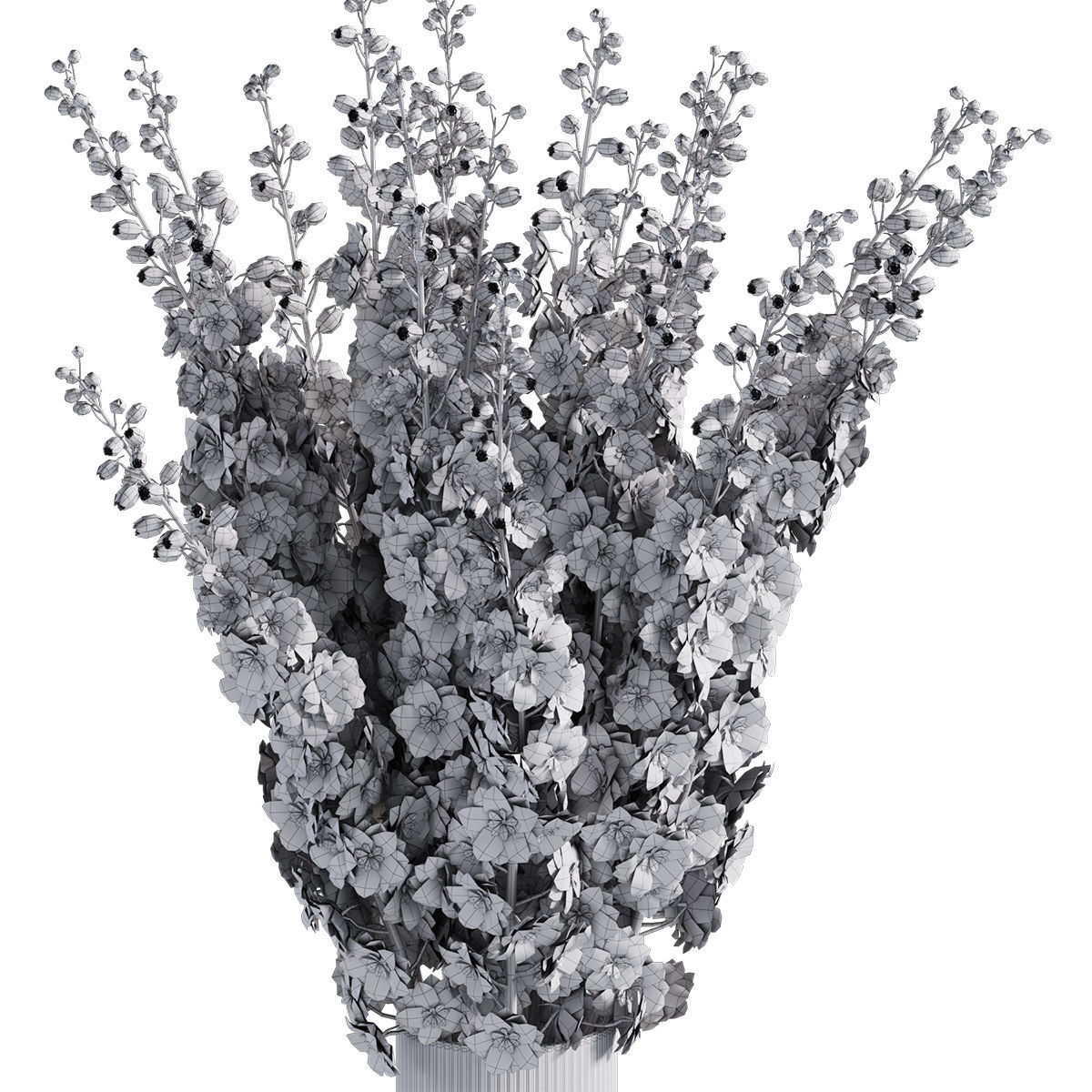 Flower In Vase  31 3D model_5