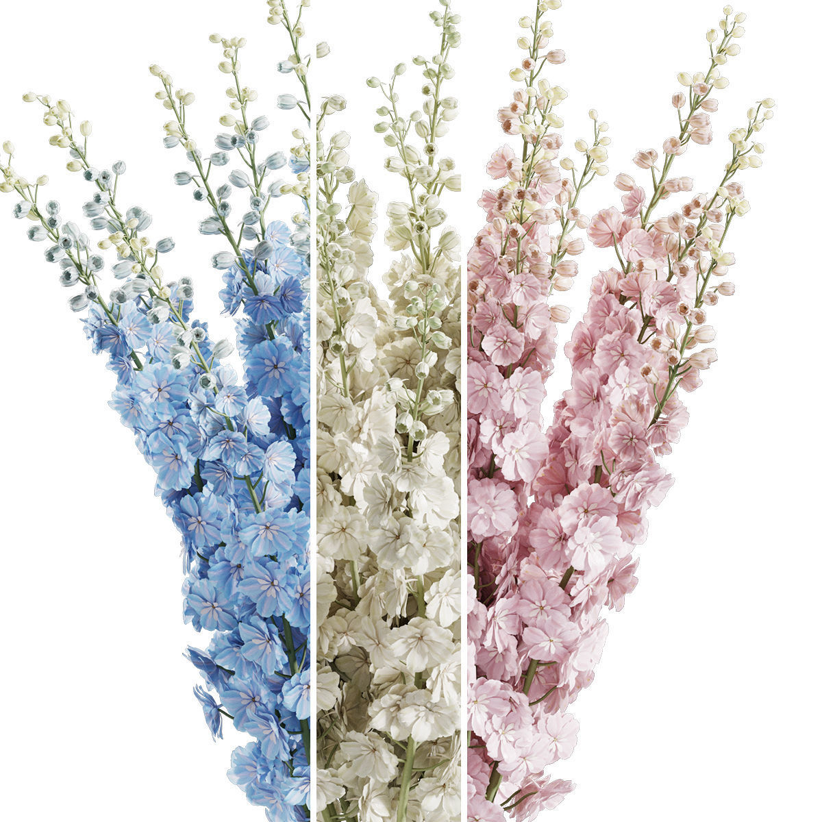 Flower In Vase  31 3D model_3