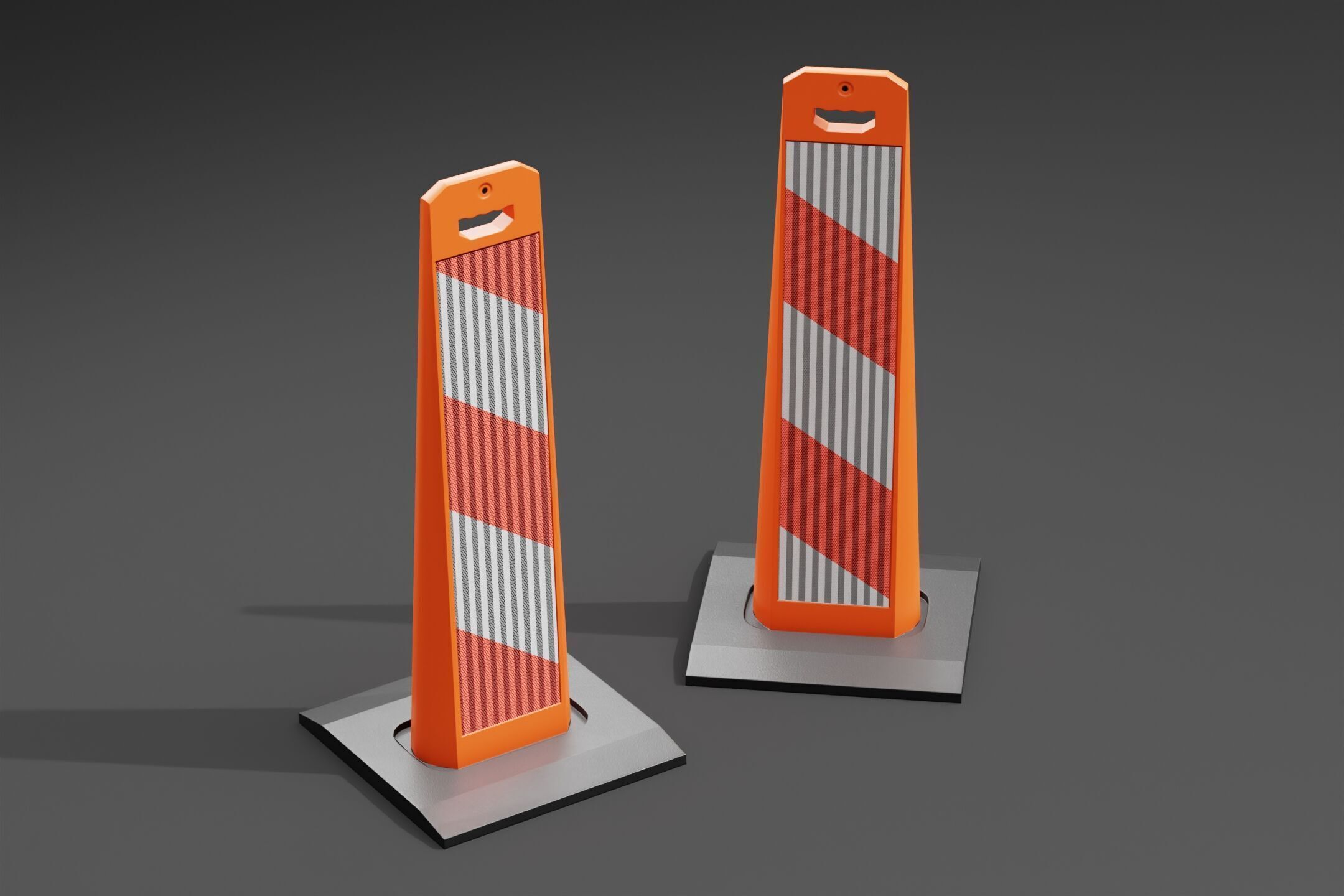 Vertical Panel PBR Game-Ready Low-poly 3D model_5