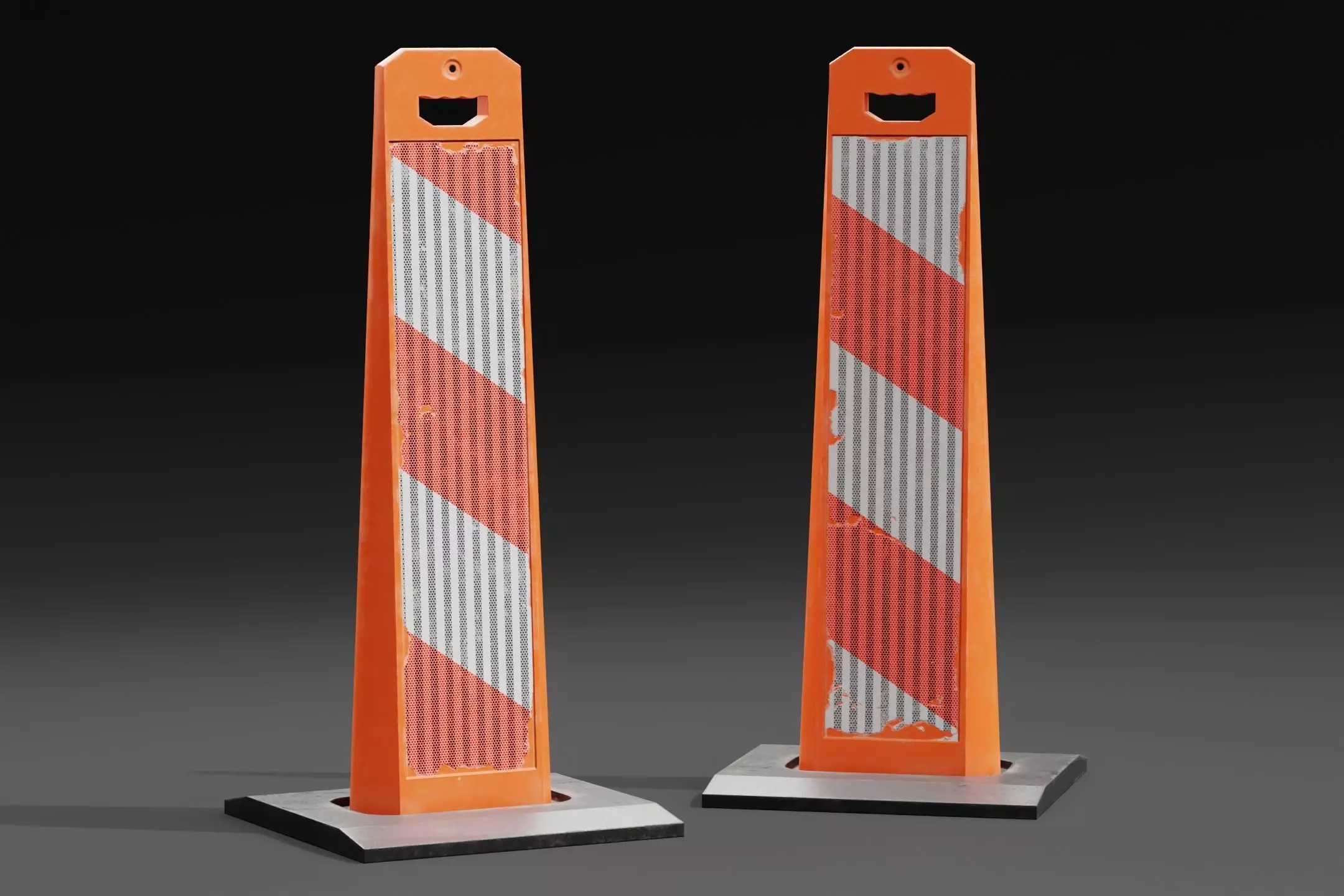 Vertical Panel PBR Game-Ready Low-poly 3D model_0