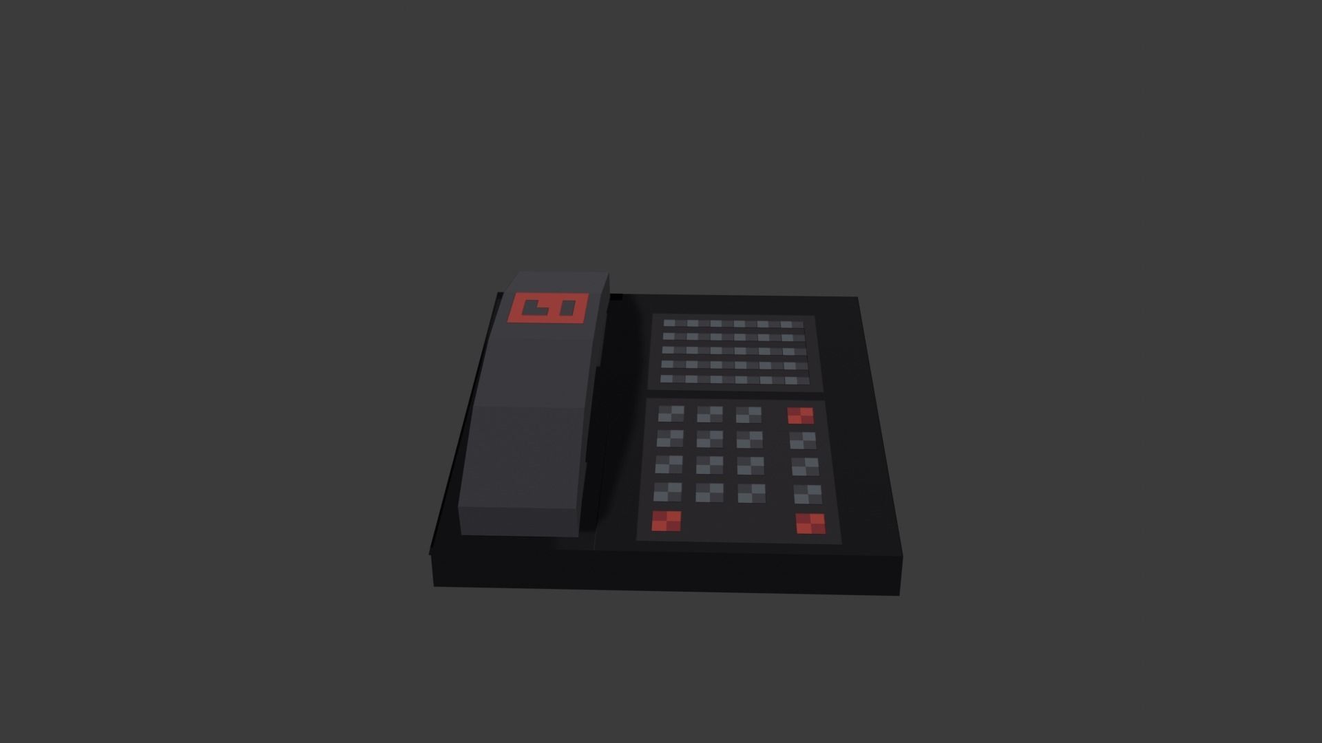 70s Work Desk Pixel Art Pack free VR / AR / low-poly 3D model | CGTrader