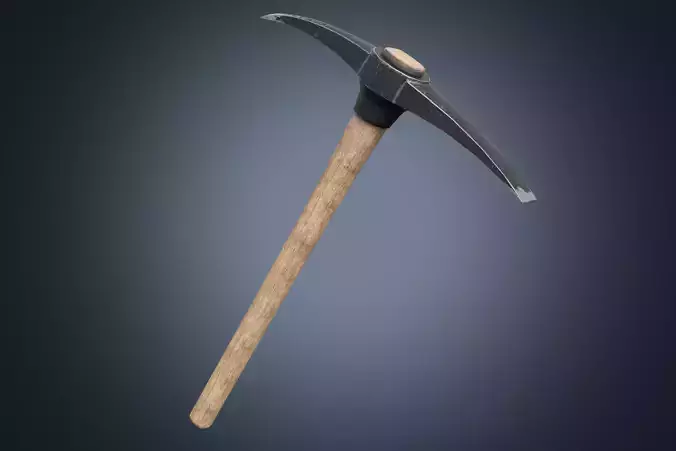 Pickaxe PBR Game Ready Low-poly 3D model