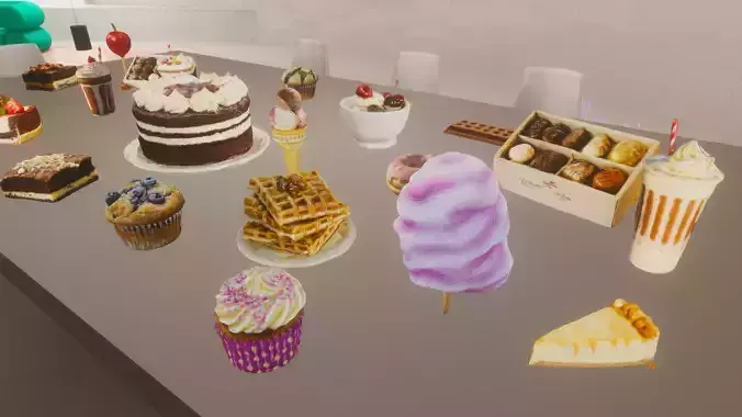 Sweet Treats Asset Pack Low-poly 3D model