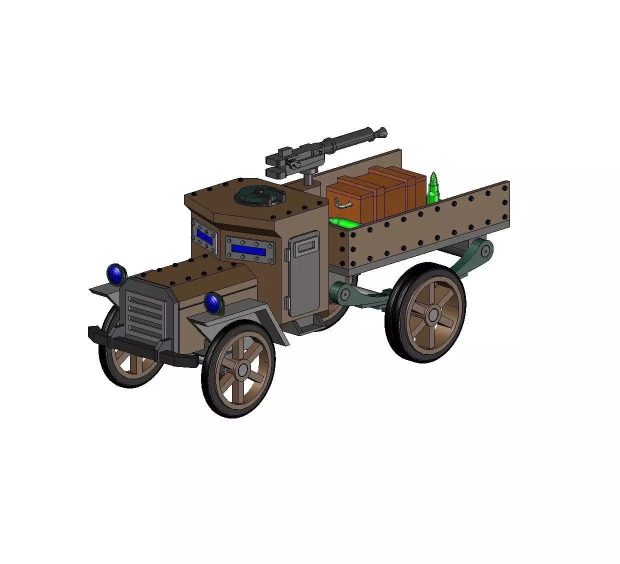 ARMORED TRUCK 3D print model