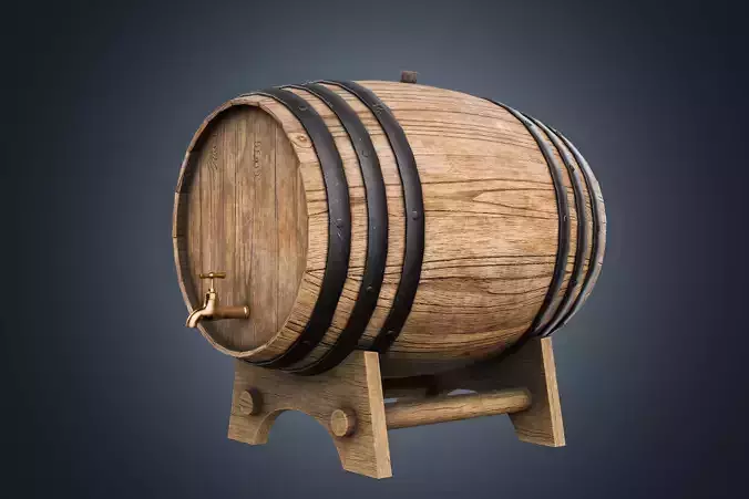 Wine barrel PBR