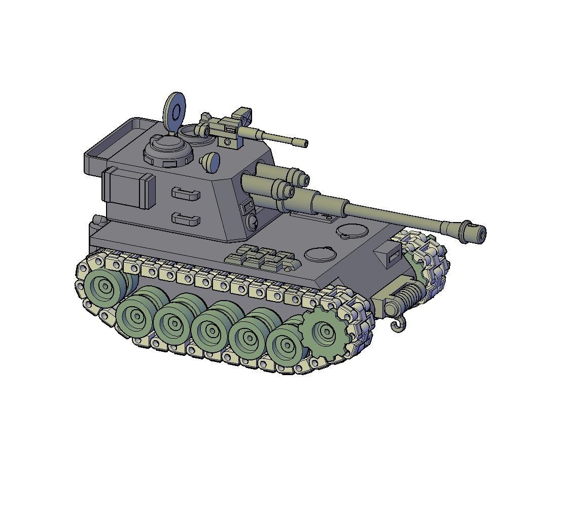HOWITZER TANK 3D print model_5