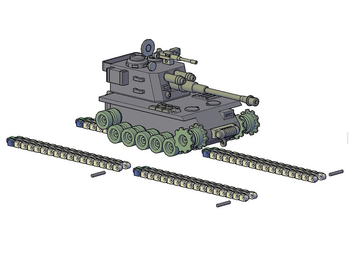 HOWITZER TANK 3D print model_1