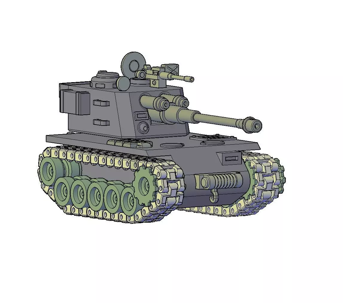 HOWITZER TANK 3D print model_0