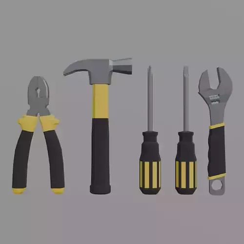 hand tools low poly pack