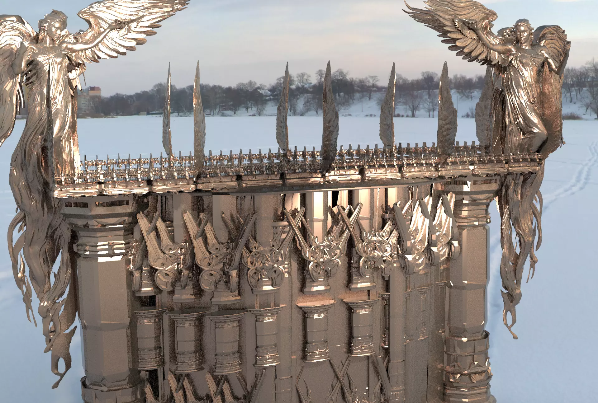 Angel Michaels bridge 1 3D model_0