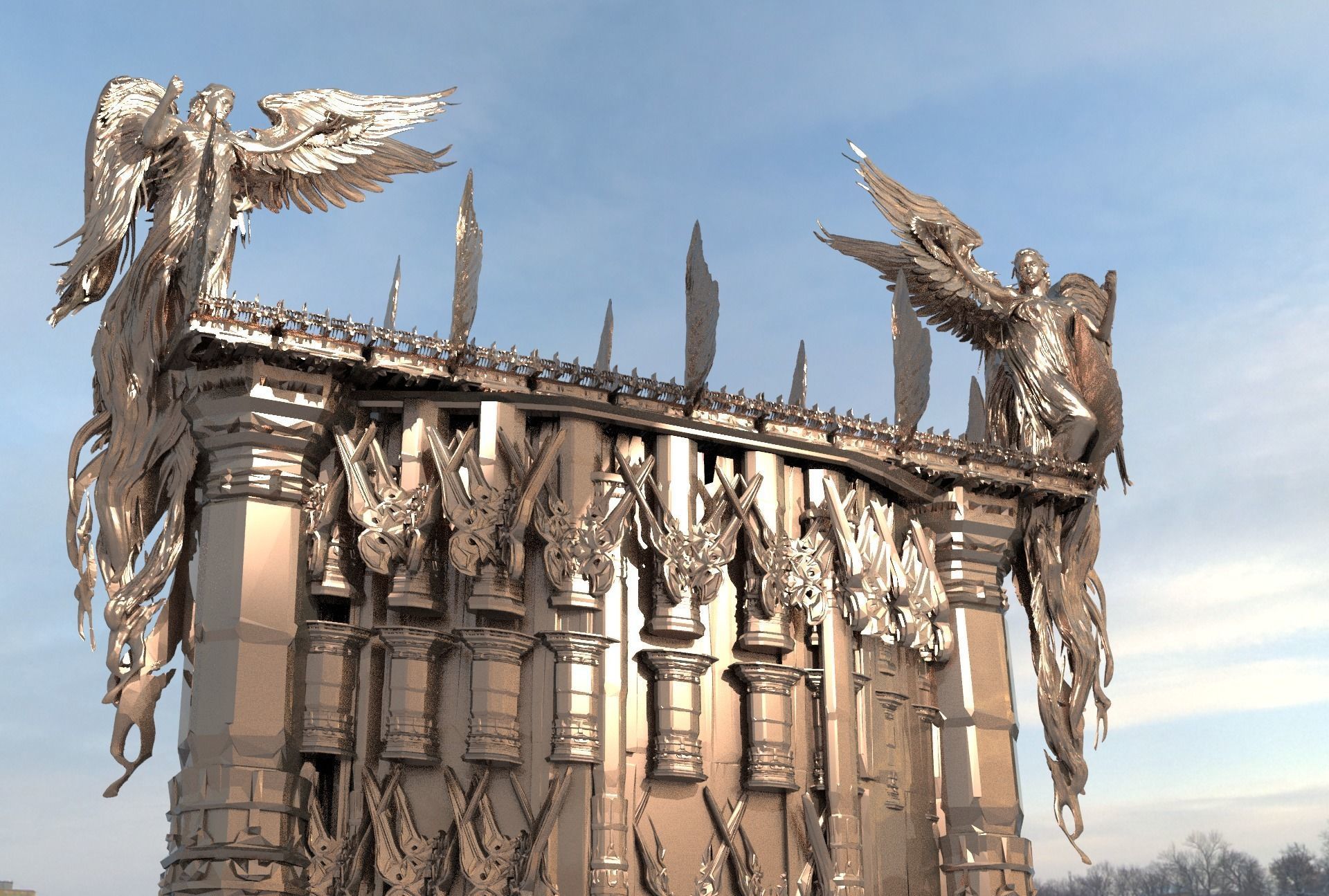 Angel Michaels bridge 1 3D model_1