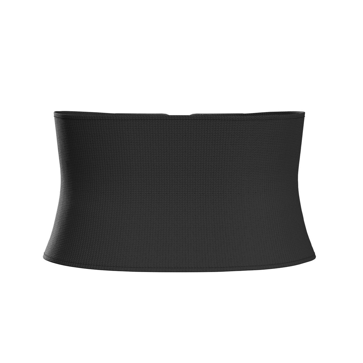 Black E-Band Zip Belt 3D model_4