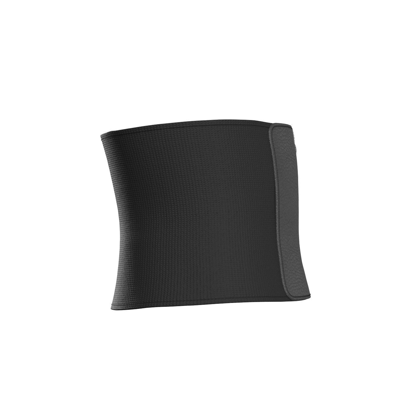 Black E-Band Zip Belt 3D model_2