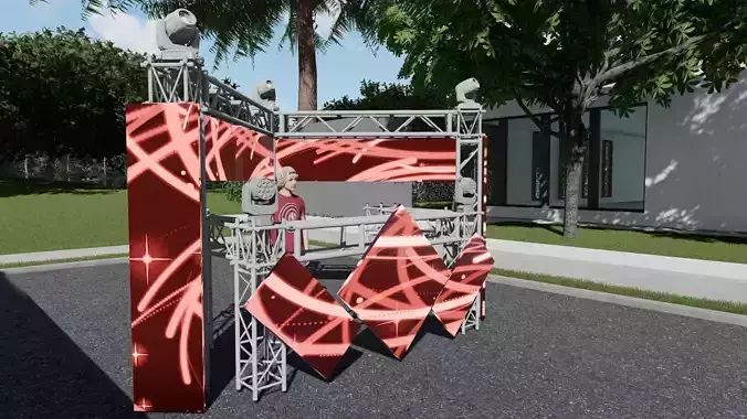 dj booth 3D model