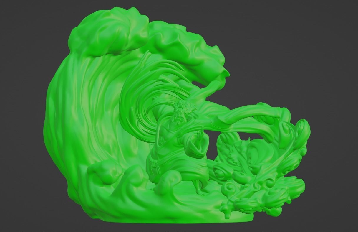 OnePiece Jimbei 3D 3D model_7