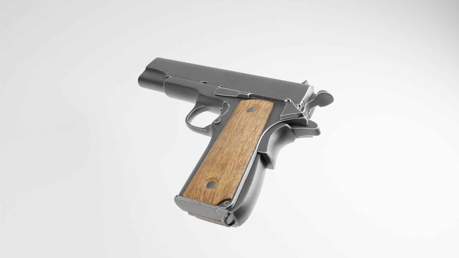 Head gun Low-poly 3D model_3
