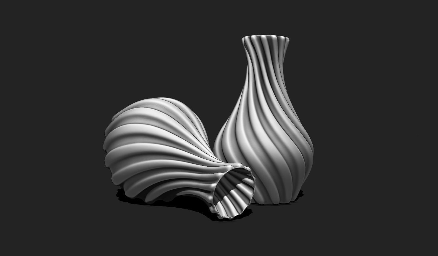 Spiral Vase 01 - Modern Home Decor - Flower Pot DIY - Table Vase 3D print model_8