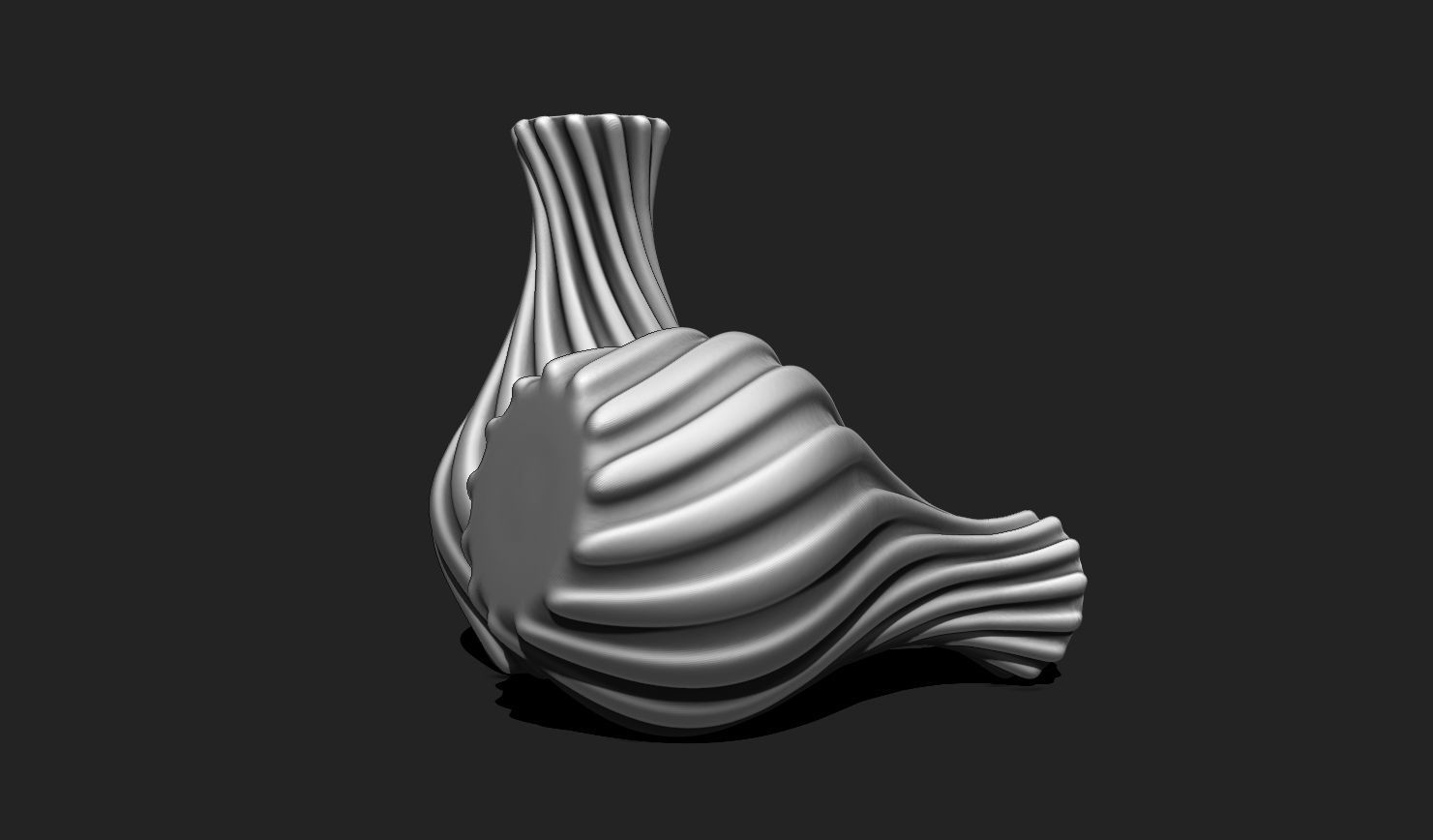 Spiral Vase 01 - Modern Home Decor - Flower Pot DIY - Table Vase 3D print model_7