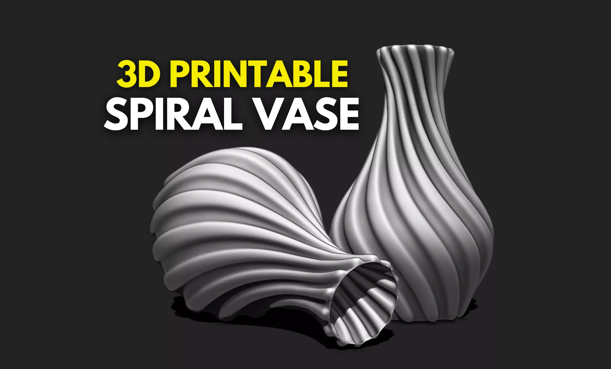 Spiral Vase 01 - Modern Home Decor - Flower Pot DIY - Table Vase 3D print model_0