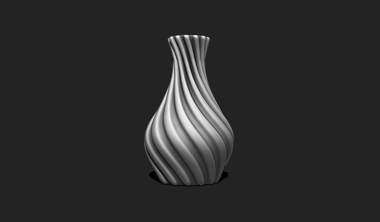 Spiral Vase 01 - Modern Home Decor - Flower Pot DIY - Table Vase 3D print model_2