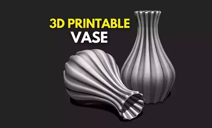 Decor Vase 02 - Modern Home Decor - Flower Pot DIY - Table Vase