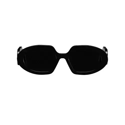 Round Black Sunglasses