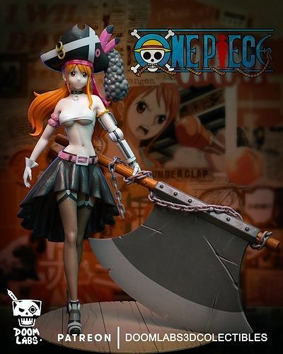 Nami Fan Art statue 3D print model