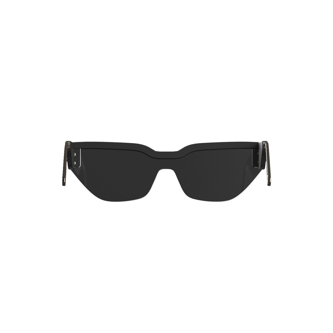 Semi Cat-eye Sunglasses 3D model_4