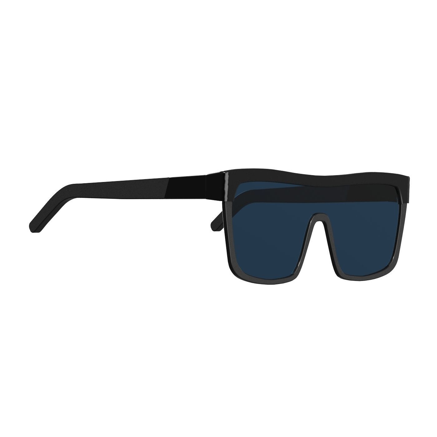 Square Sunglasses 3D model_1