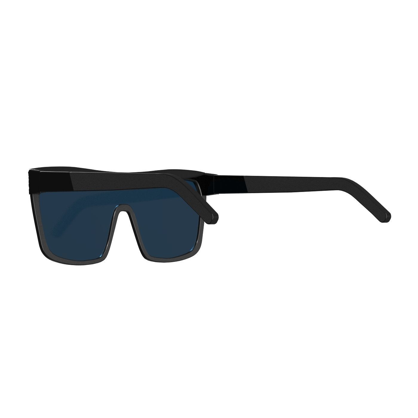 Square Sunglasses 3D model_5