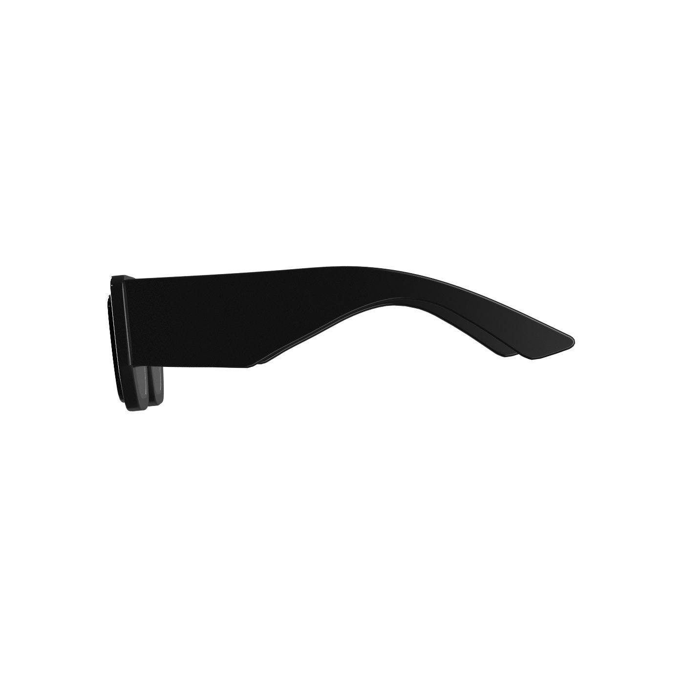 Thick Rectangle Sunglasses 3D model_6