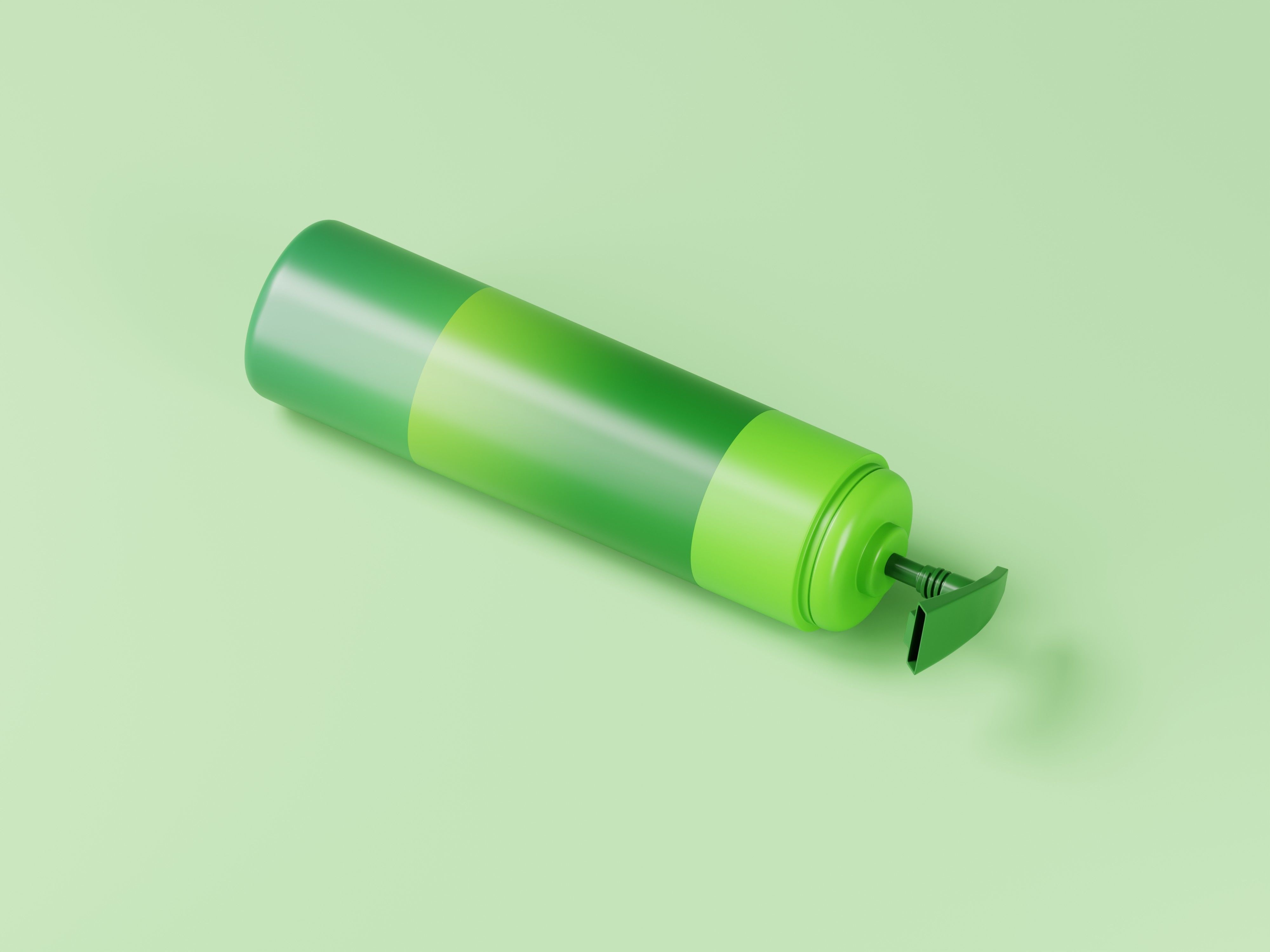 Cosmetic Green Pump Bottle 3D Model Low-poly 3D model_9
