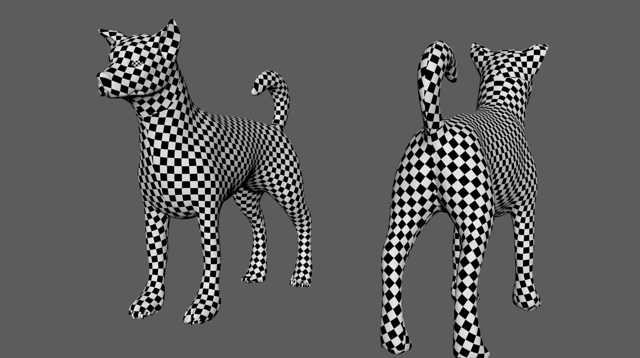 StreetDog Basemesh Low-poly 3D model_4