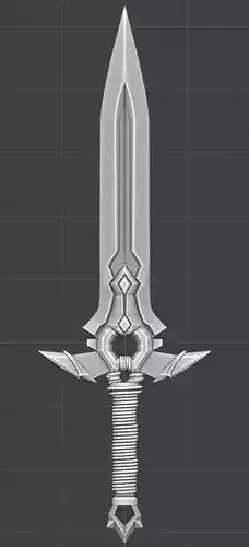 sci-fi Low poly Sword Low poly Katana