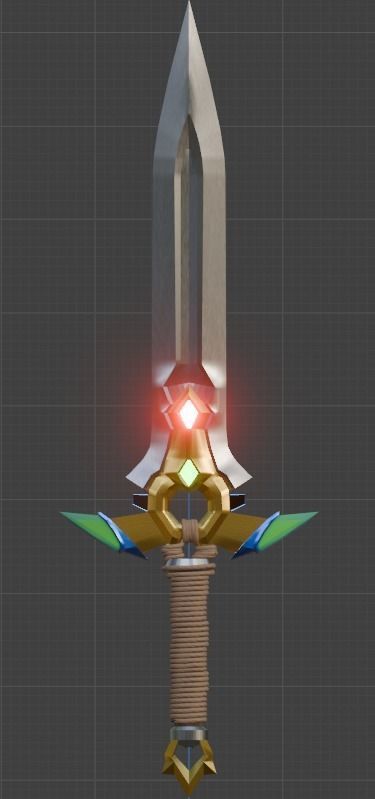 sci-fi Low poly Sword Low poly Katana Low-poly 3D model_4