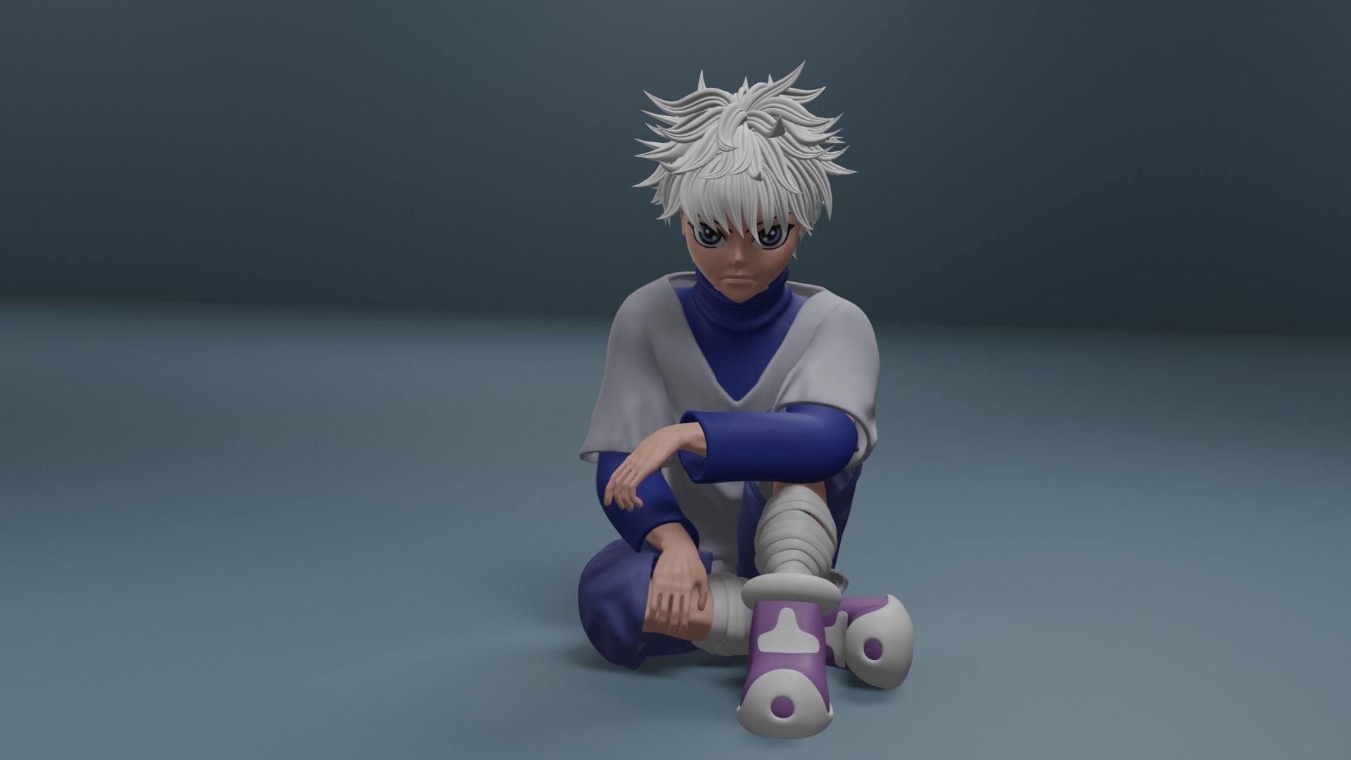 Killua Zoldyck - Hunter x Hunter Fanart 3D Free 3D model_3