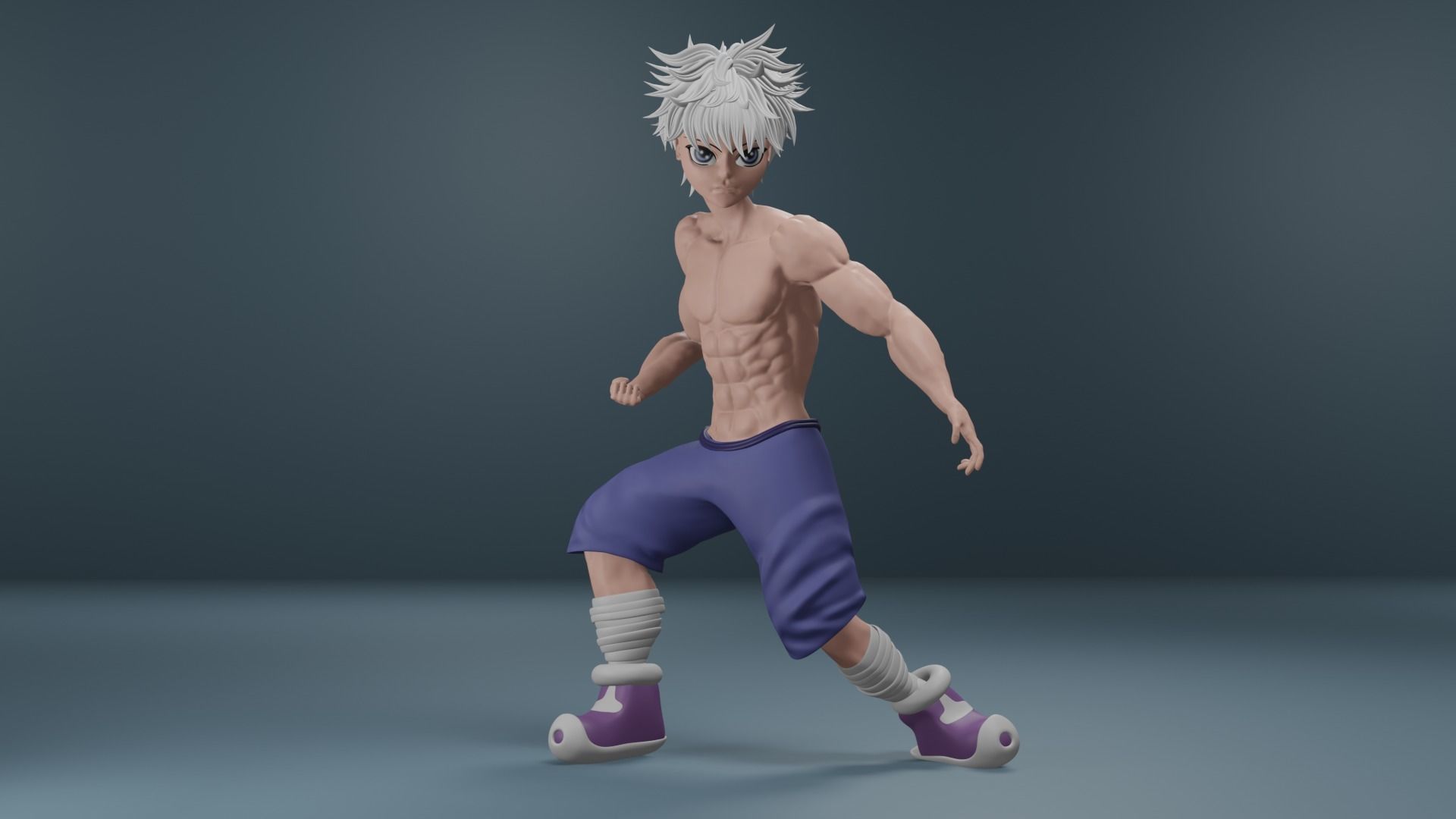 Killua Zoldyck - Hunter x Hunter Fanart 3D Free 3D model_4