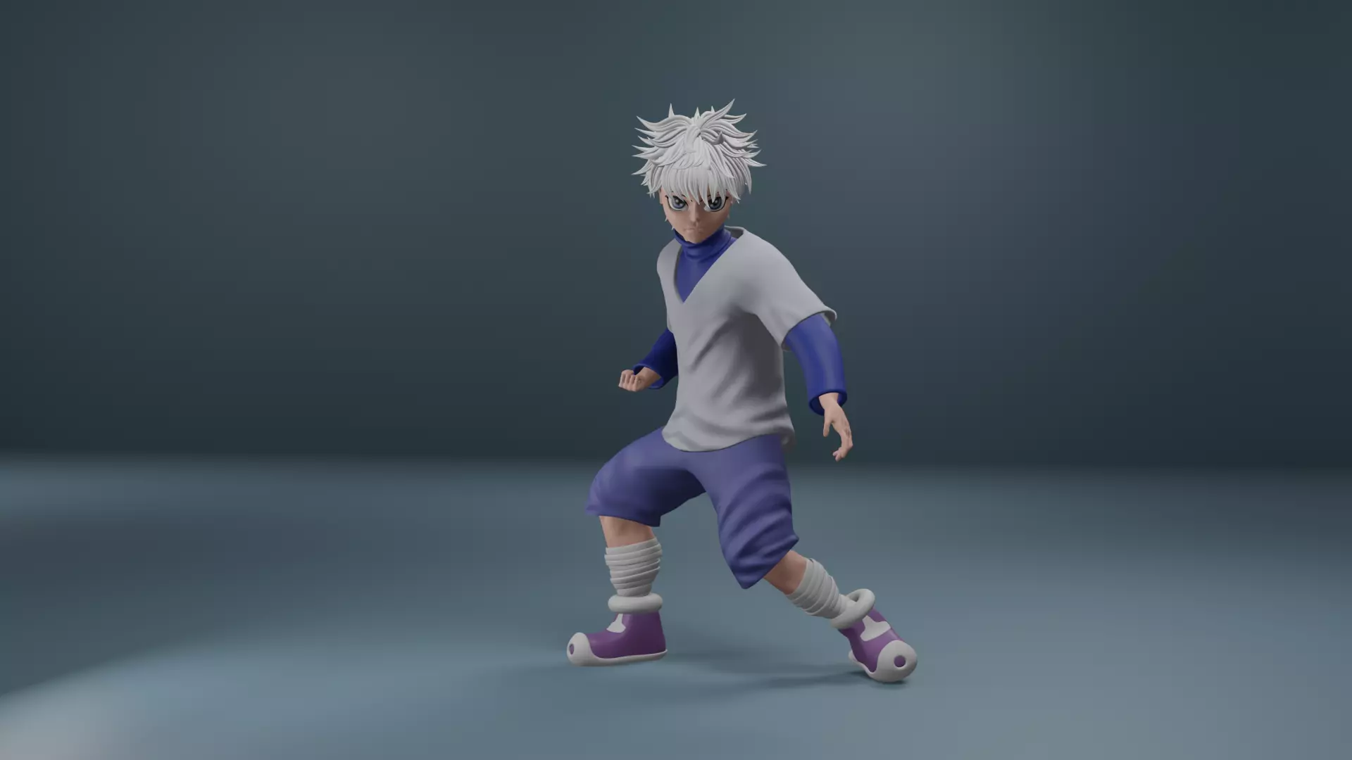 Killua Zoldyck - Hunter x Hunter Fanart 3D Free 3D model_0