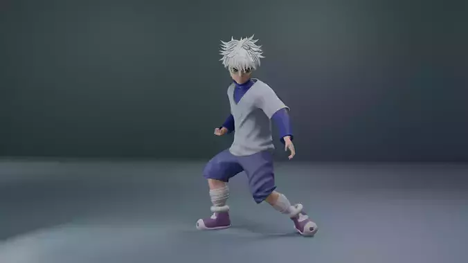 Killua Zoldyck - Hunter x Hunter Fanart 3D