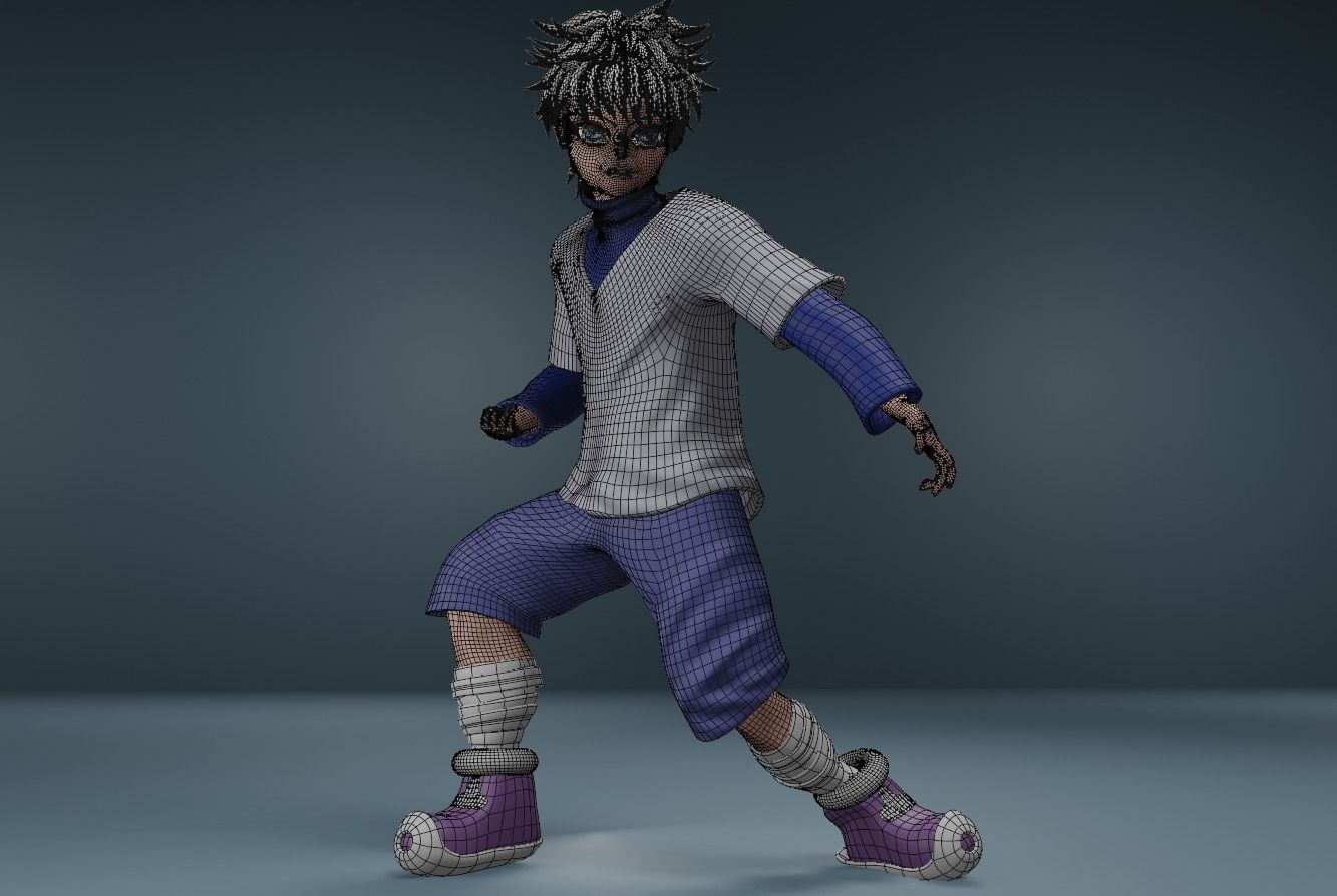 Killua Zoldyck - Hunter x Hunter Fanart 3D Free 3D model_5