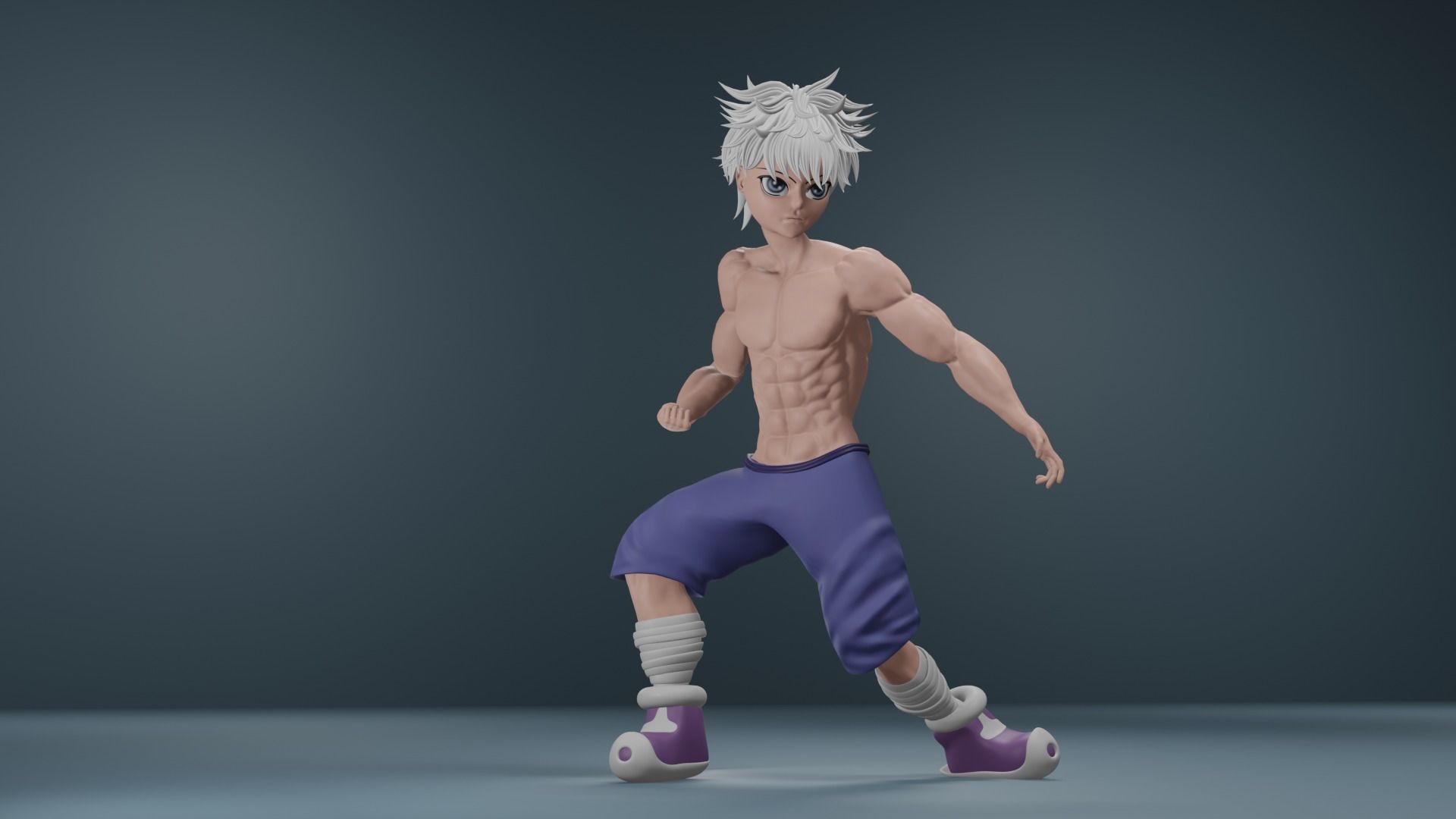 Killua Zoldyck - Hunter x Hunter Fanart 3D Free 3D model_2
